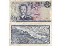 tino37- ЛЮКСЕМБУРГ - 20 ФРАНКА - 1966г - F