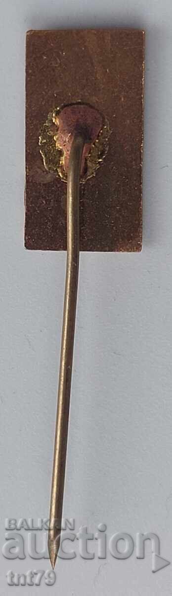 Emblemă: Fabrica „Iskra” – Sofia (bronz cu email) cu preț 4.00 BGN | € 2.05