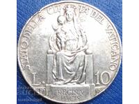 10 лири 1936 Ватикана Пий XI - доста рядка