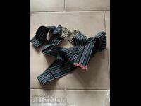 Колан с тока-237/ 4 см,тъкан