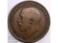 1 πέννι 1913 Ηνωμένο Βασίλειο Γεώργιος V χαλκός