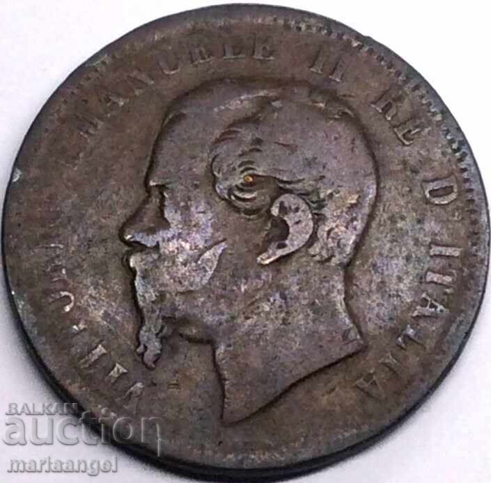 Livrarea 10 centesimi 1866 Italia N - Napoli bronz