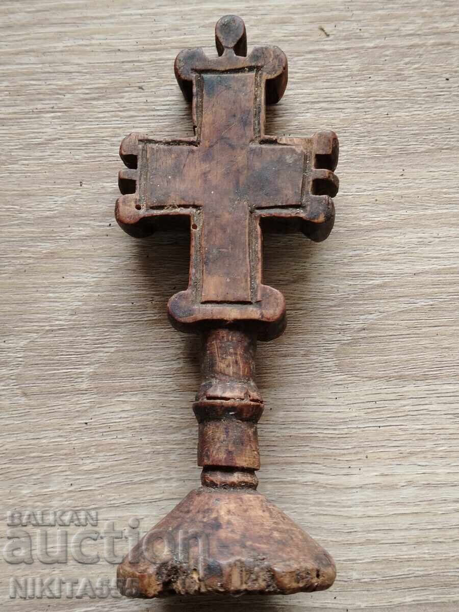 Old wooden stamp for bread - Prosphor - 5