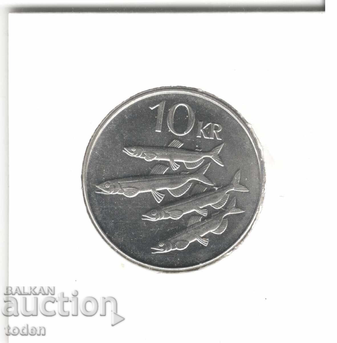 Licitație Islanda-10 Krónur-2008-KM# 29.1a-magnetic