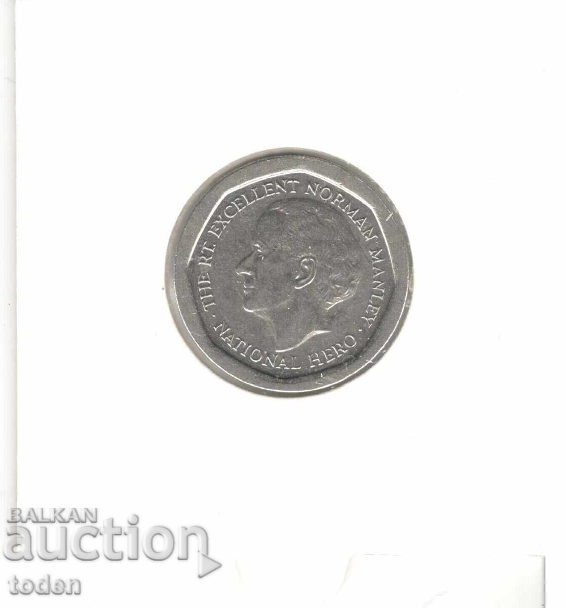 Licitație Jamaica - 5 Dolari - 1996 - KM# 163