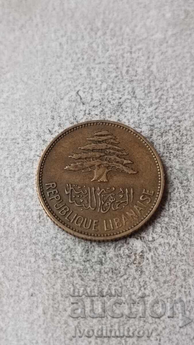 Ливан 25 пиастра 1961 с цена 1.75 лв. | € 0.89