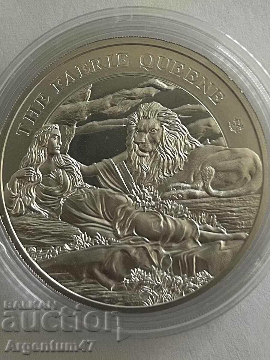 Licitație ARGINT 1 OZ 2024 SFÂNTA ELENA - REGINA ZÂNELOR UNA ȘI LEUL Licitație ARGINT 1 OZ 2024 SFÂNTA ELENA - REGINA ZÂNELOR UNA ȘI LEUL