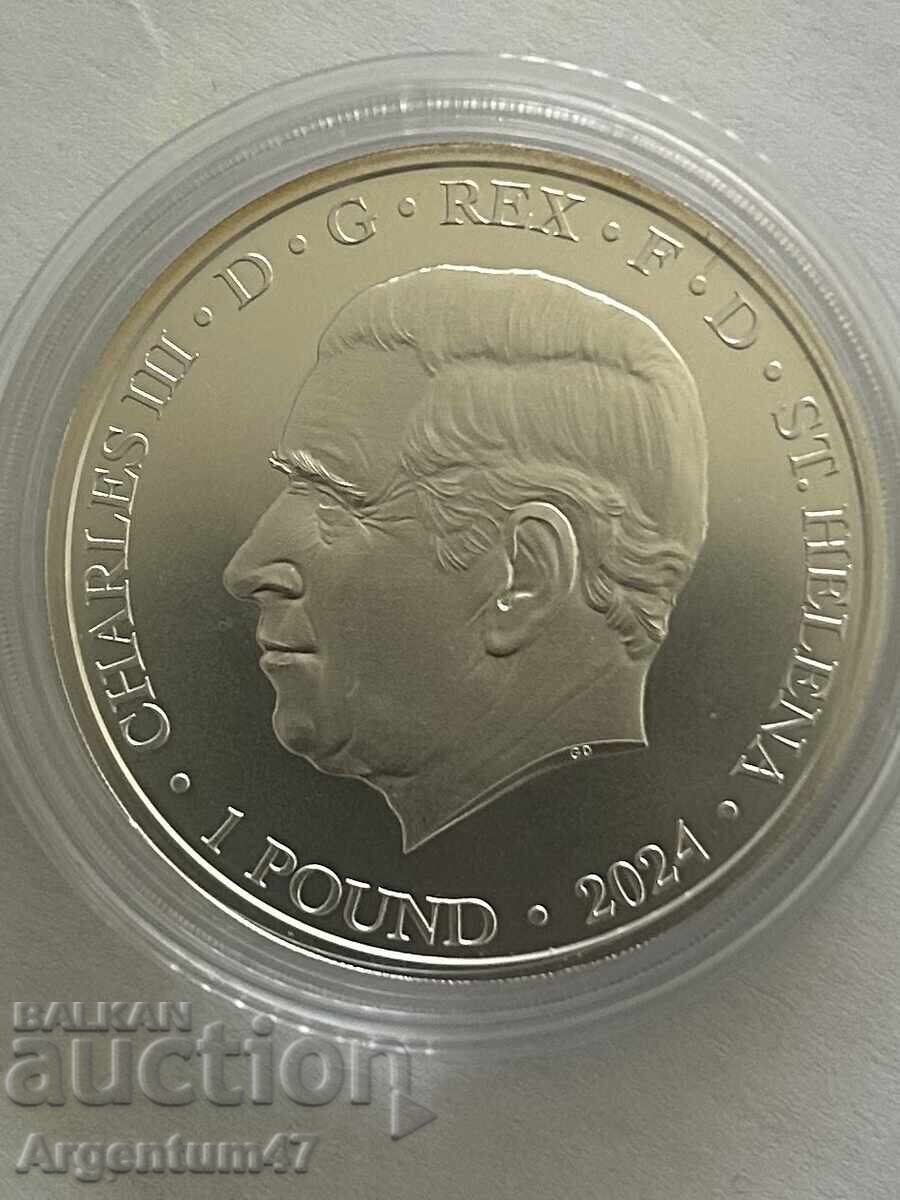 Livrarea ARGINT 1 OZ 2024 SFÂNTA ELENA - REGINA ZÂNELOR UNA ȘI LEUL Livrarea ARGINT 1 OZ 2024 SFÂNTA ELENA - REGINA ZÂNELOR UNA ȘI LEUL