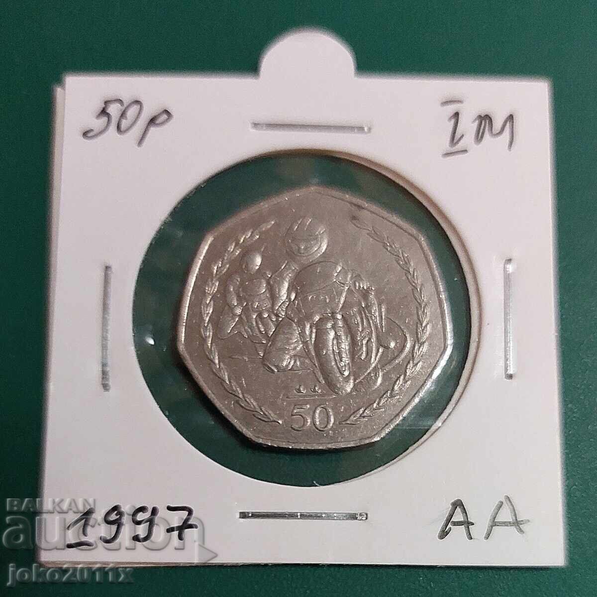 Insula Man - 50 de pence din 1997 - comemorative Insula Man - 50 de pence din 1997 - comemorative