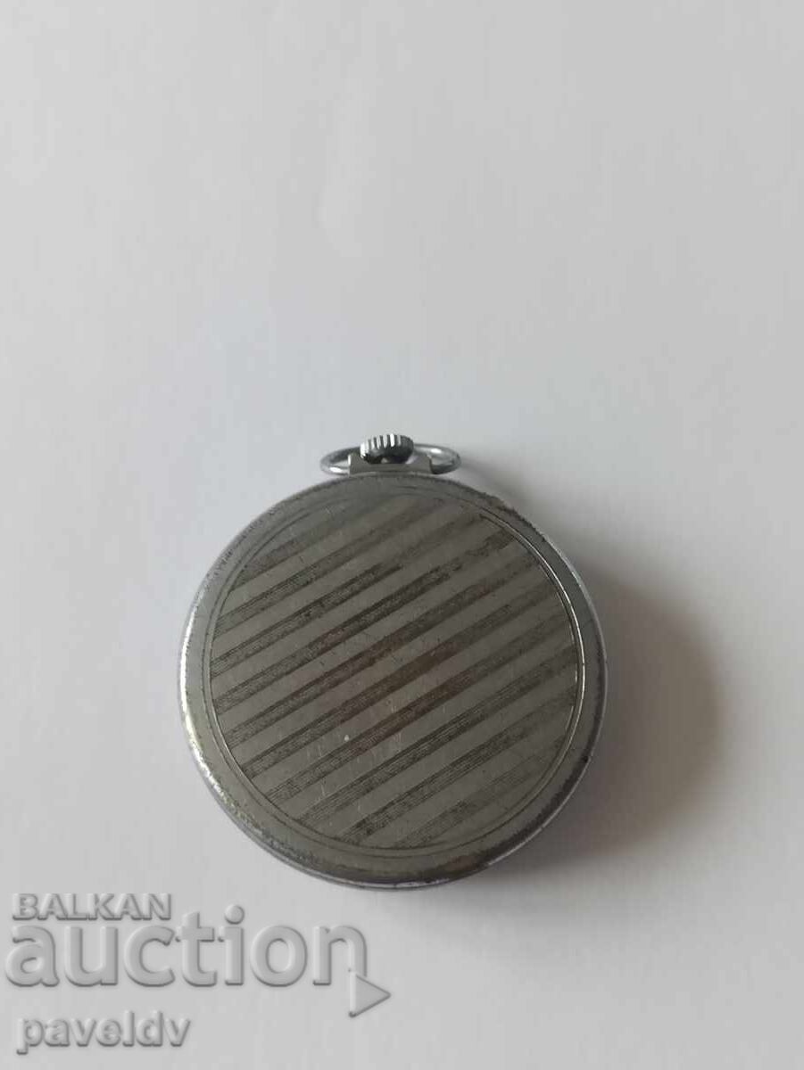 Аукцион Руски Соц СССР Джобен Часовник Молния - комплект!