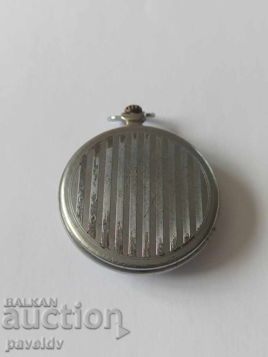 Аукцион Руски Соц СССР Джобен Часовник Молния - комплект!