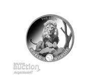 СРЕБРО 1 OZ 2025 КОНГО - ЛЪВ