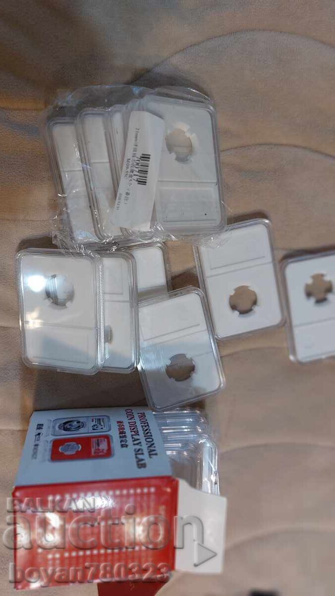 20 бр. Капсули - Slabs капсули за монети с диаметър 21 мм с цена 40.00 лв. | € 20.45 20 бр. Капсули - Slabs капсули за монети с диаметър 21 мм с цена 40.00 лв. | € 20.45