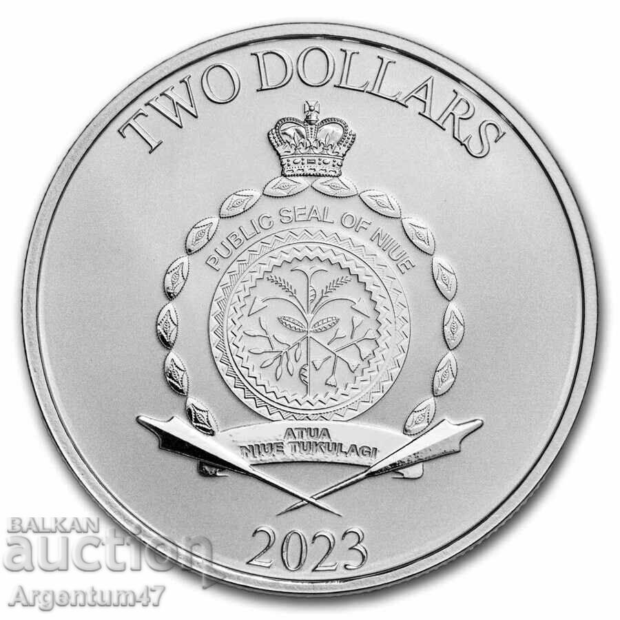 SILVER 1 OZ 2023 NIUE - BABY YODA with price 150.99 BGN | € 77.20