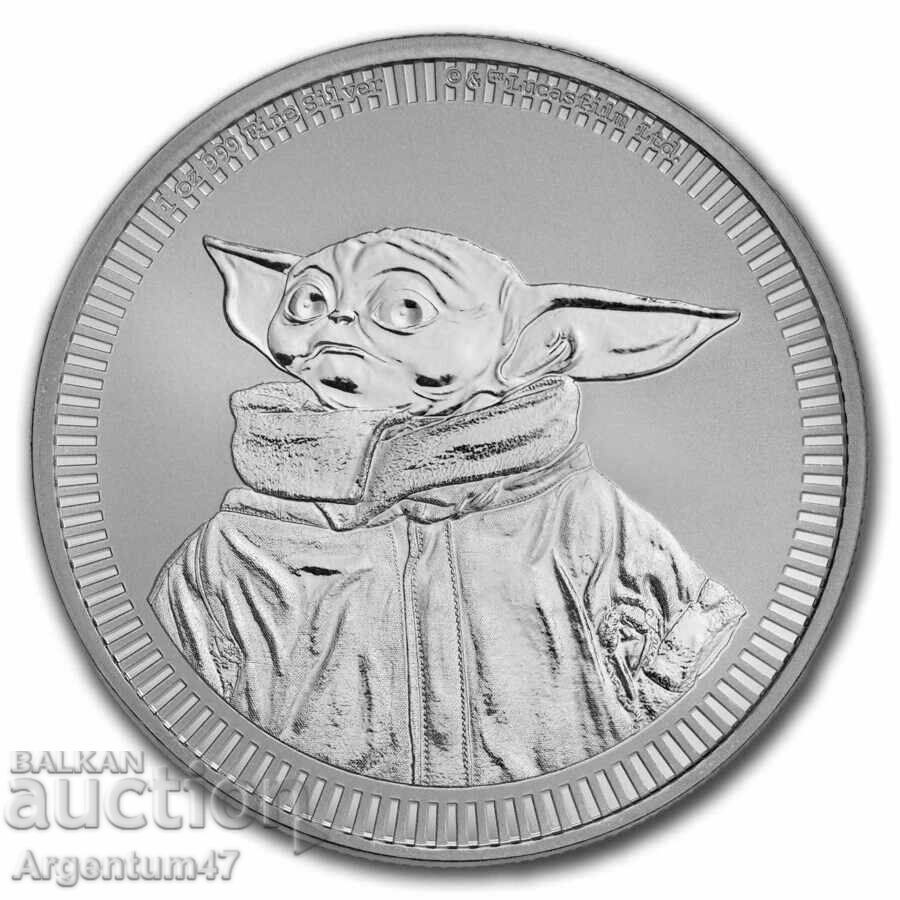 SILVER 1 OZ 2023 NIUE - BABY YODA