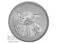 SILVER 1 OZ 2023 NIUE - BABY YODA