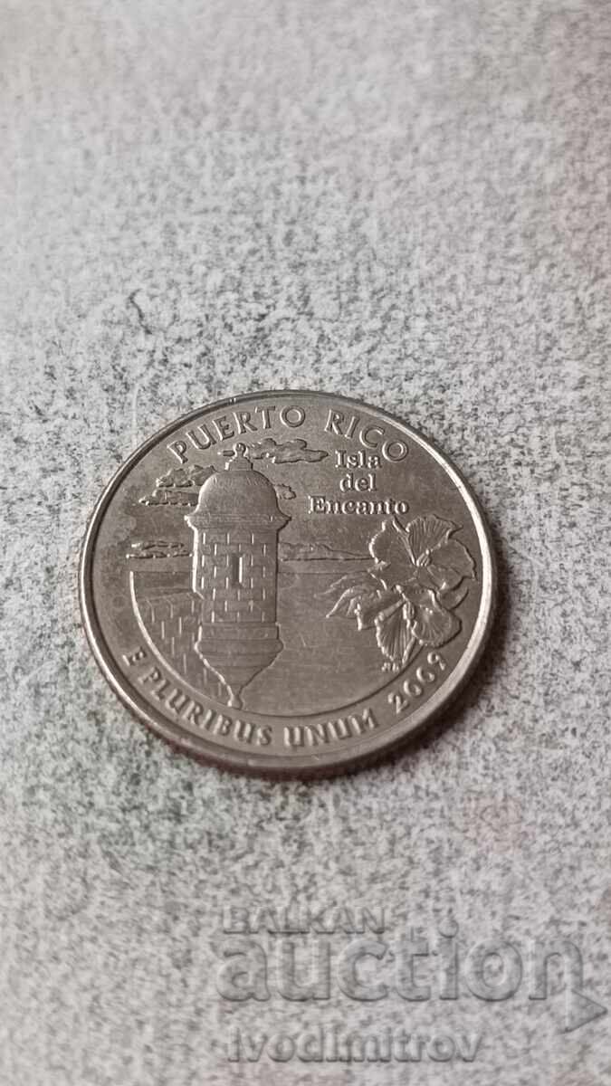 USA 25 Cents 2009 D Puerto Rico