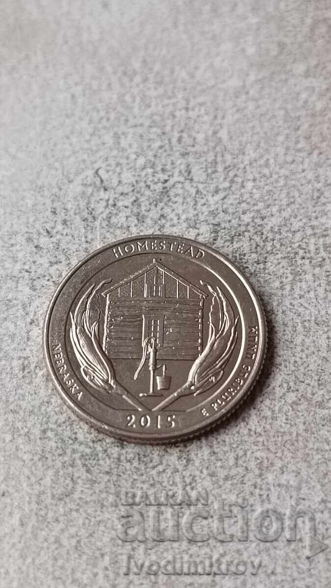 SUA 25 cenți 2015 D