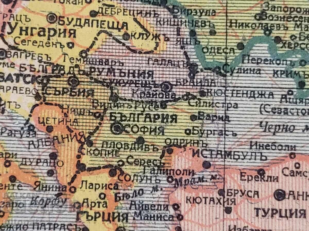 Licitație Hartă a lumii întregi Regatul Bulgariei Licitație Hartă a lumii întregi Regatul Bulgariei