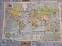 Hartă a lumii întregi Regatul Bulgariei