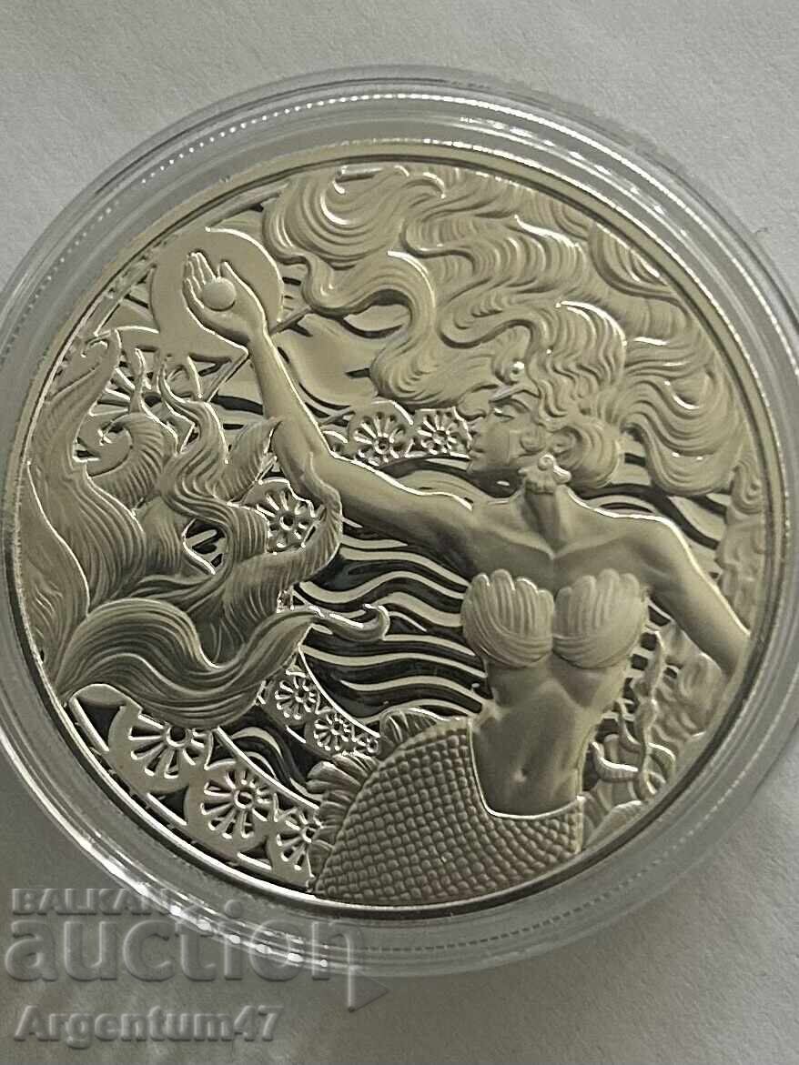 Аукцион СРЕБРО 1 OZ 2025 САМОА - РУСАЛКА Аукцион СРЕБРО 1 OZ 2025 САМОА - РУСАЛКА