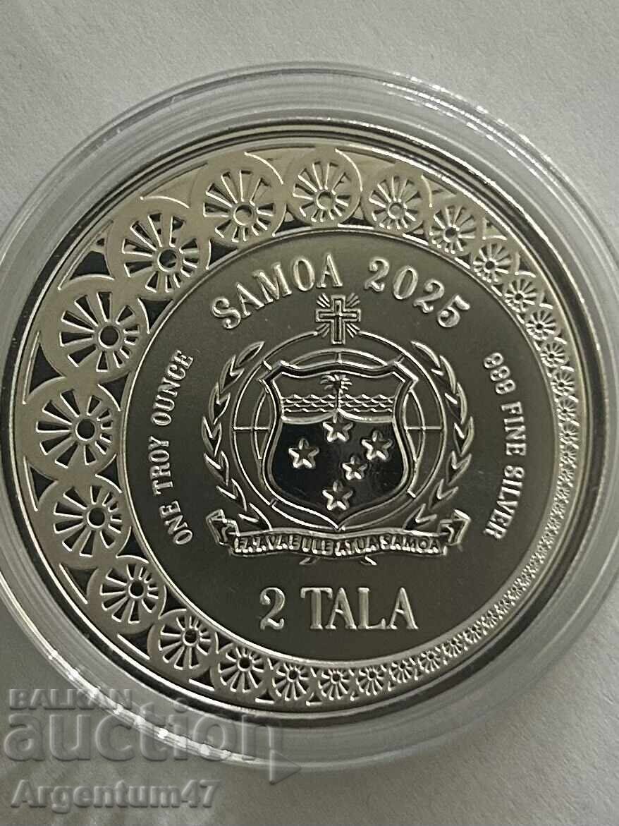 Доставка на СРЕБРО 1 OZ 2025 САМОА - РУСАЛКА Доставка на СРЕБРО 1 OZ 2025 САМОА - РУСАЛКА