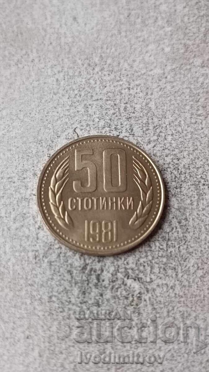 50 cents 1981 1300 years Bulgaria 50 cents 1981 1300 years Bulgaria
