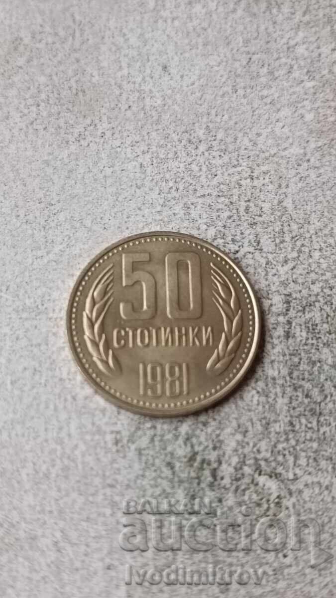 50 cents 1981 1300 years Bulgaria 50 cents 1981 1300 years Bulgaria