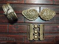 Lot of buckles and hryvnia