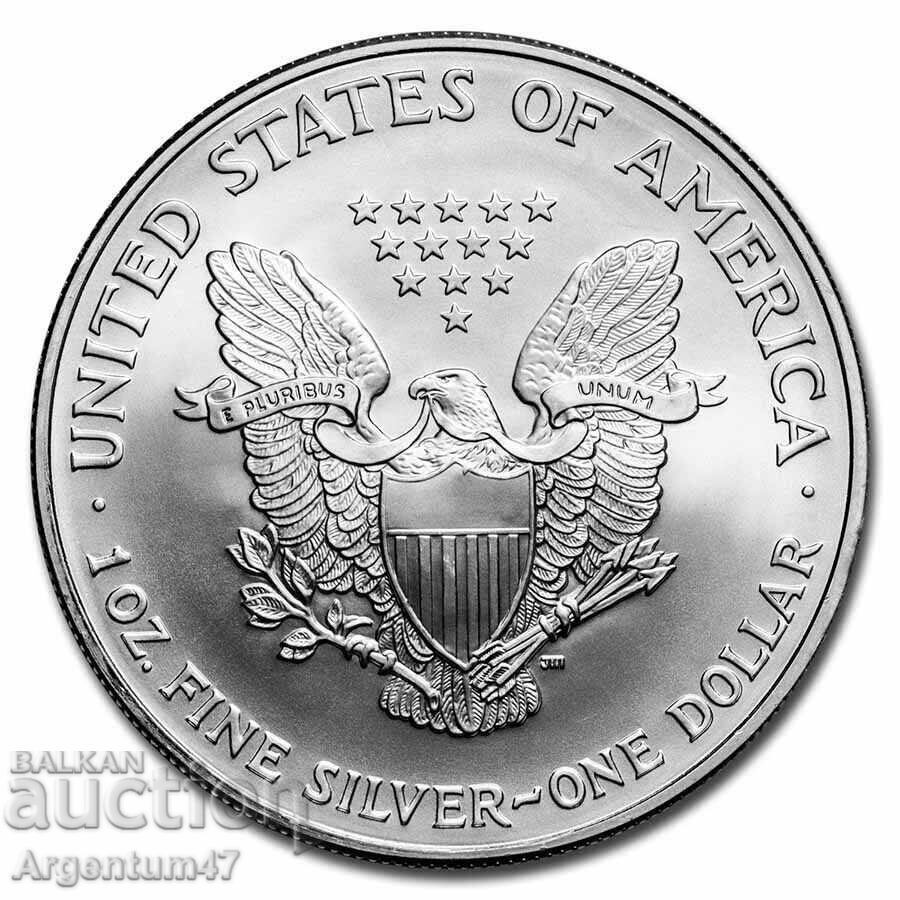 СРЕБРО 1 OZ 2006 АМЕРИКАНСКИ ОРЕЛ с цена 164.99 лв. | € 84.36 СРЕБРО 1 OZ 2006 АМЕРИКАНСКИ ОРЕЛ с цена 164.99 лв. | € 84.36