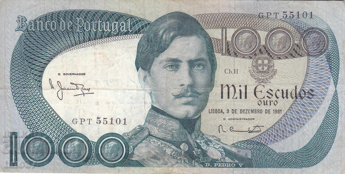 tino37 - PORTUGAL - 1000 ESCUDOS - 1981 - VF with price 19.90 BGN | € 10.17