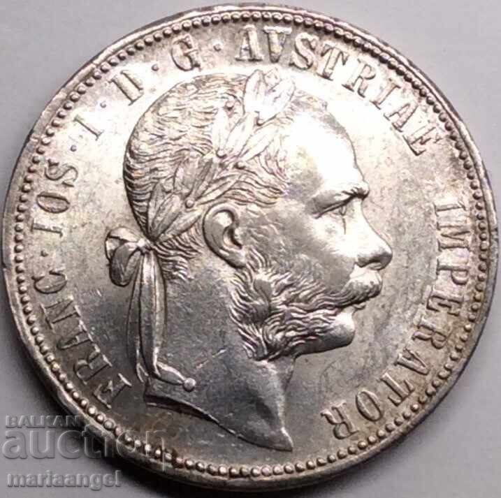 Licitație Austria 1 florin 1880 Franz Joseph argint Licitație Austria 1 florin 1880 Franz Joseph argint