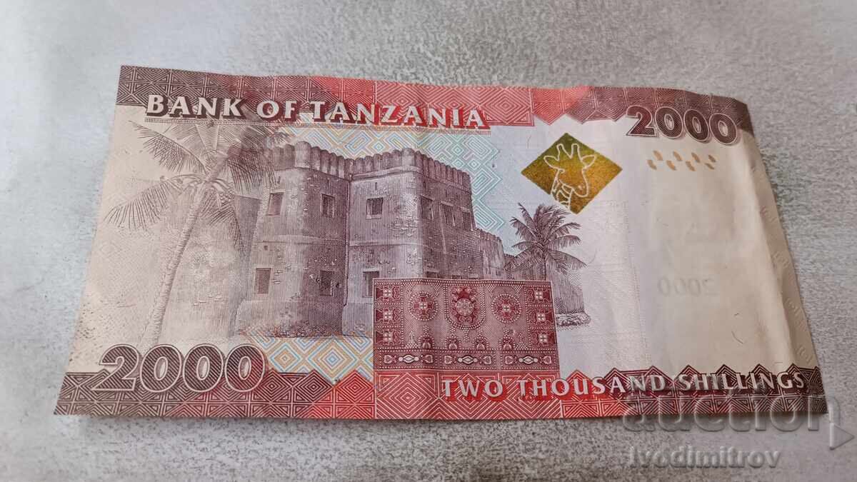 Tanzania 2000 Shillings with price 5.65 BGN | € 2.89