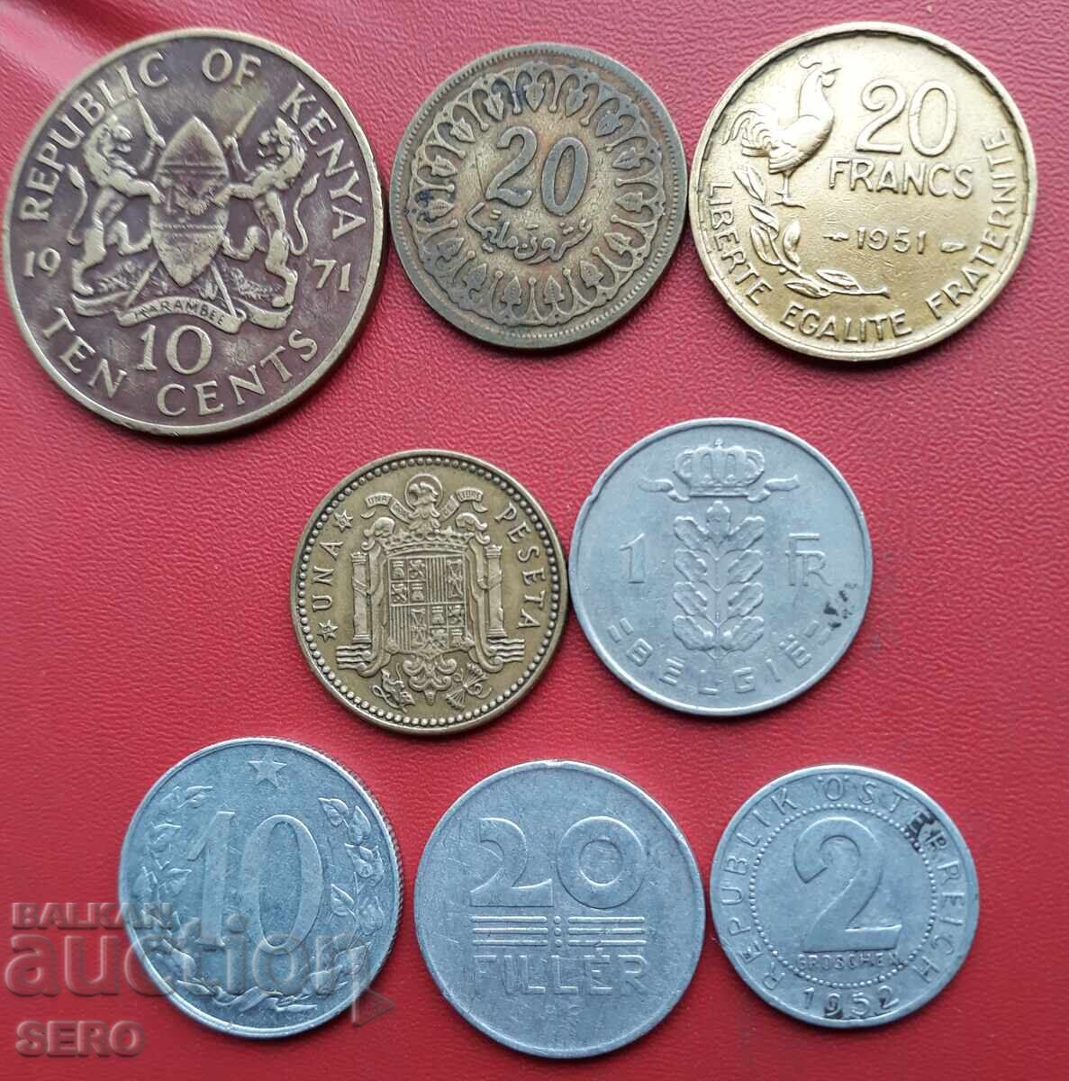 Смесен лот от 8 монети Смесен лот от 8 монети