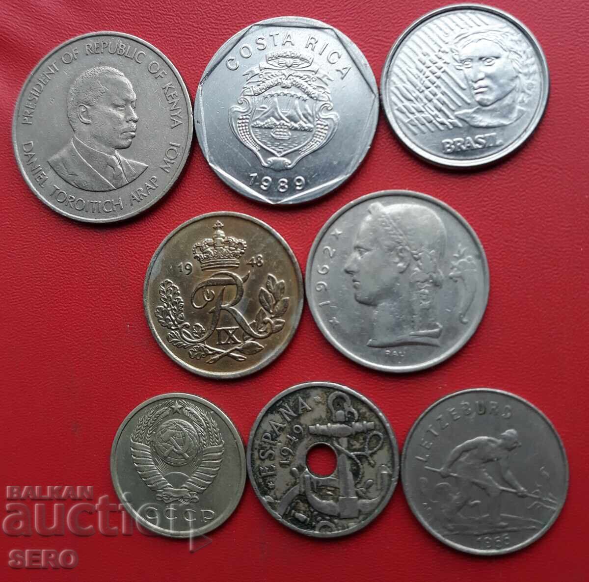 Lot mixt de 8 monede cu preț 1.01 BGN | € 0.52