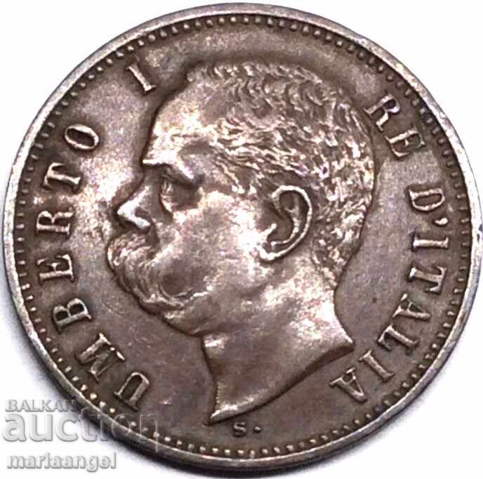 2 Centesimi 1898 Italy King Umberto I 4 - 5