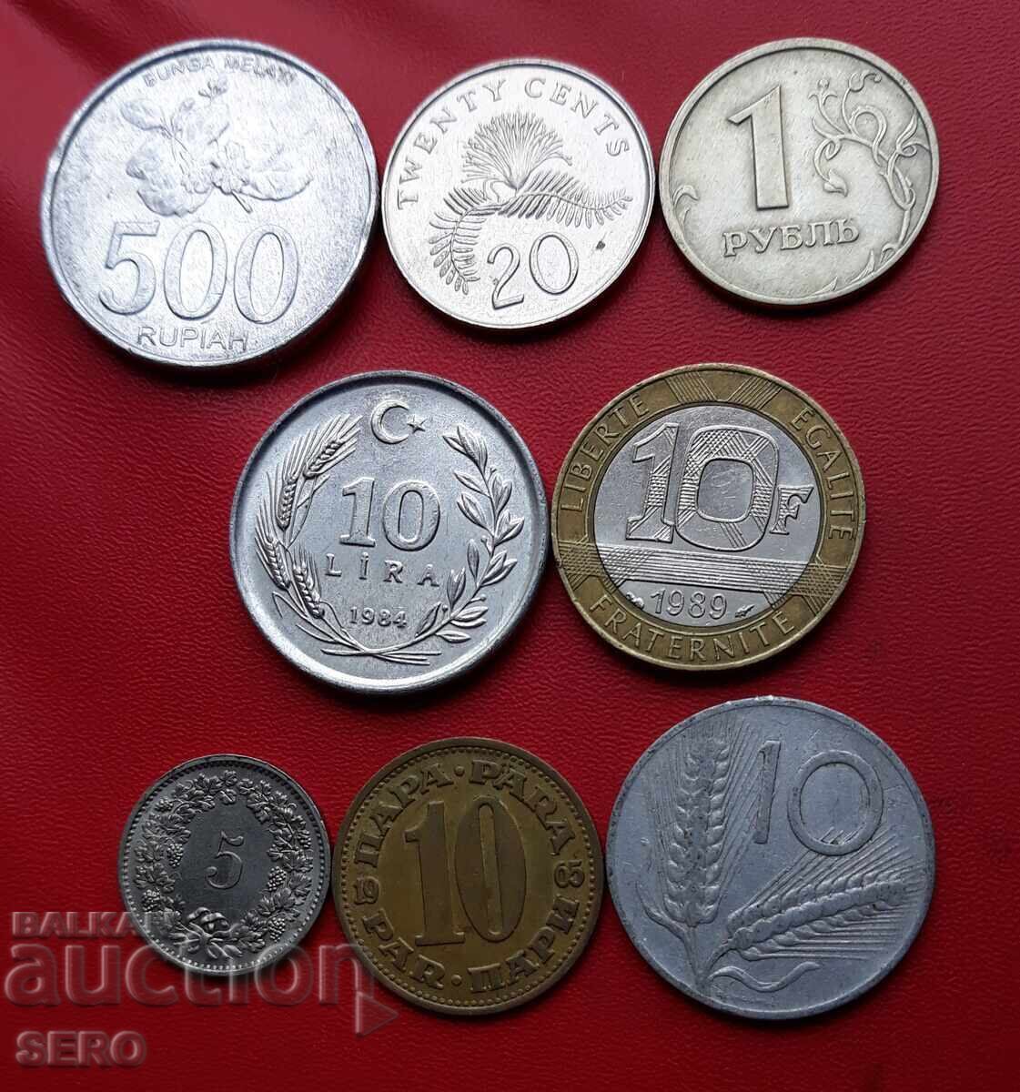 Mixed lot of 8 coins Mixed lot of 8 coins