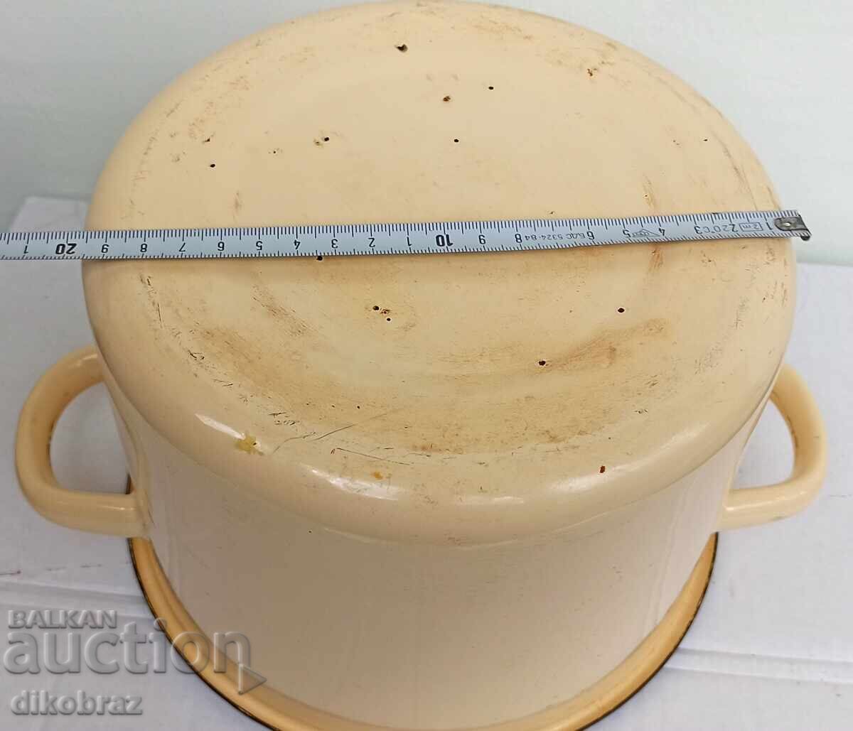 Livrarea Oală emailată de uz casnic 4 litri - de la un ban Livrarea Oală emailată de uz casnic 4 litri - de la un ban