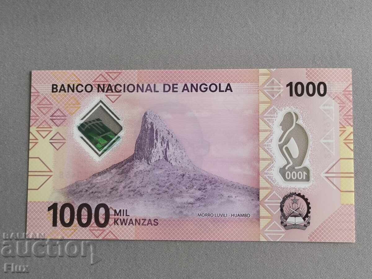 Bancnotă - Angola - 1000 kwanza | 2023 cu preț 19.50 BGN | € 9.97