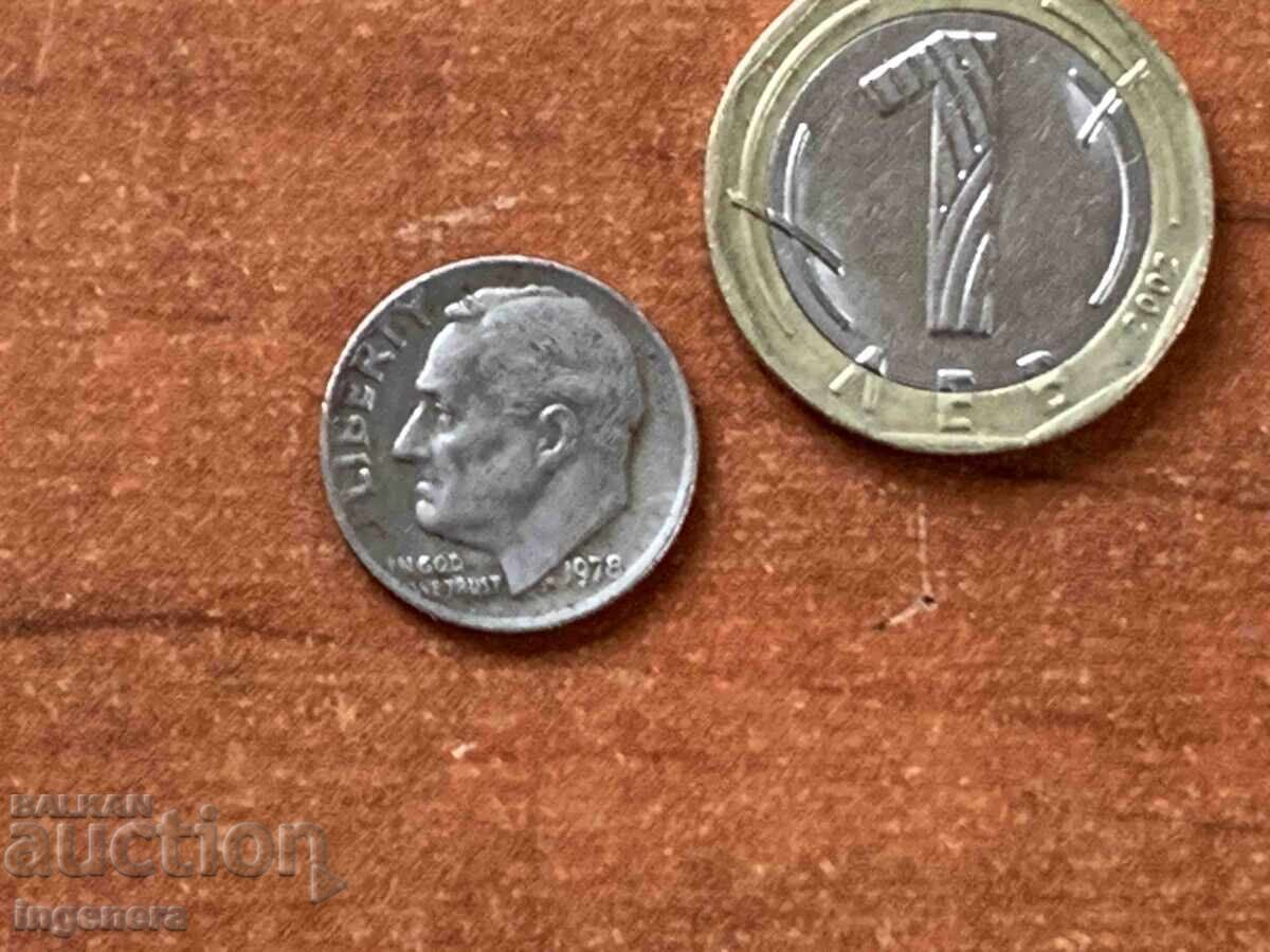 Licitație MONEDĂ 1 DIME 1978 AMERICA Licitație MONEDĂ 1 DIME 1978 AMERICA