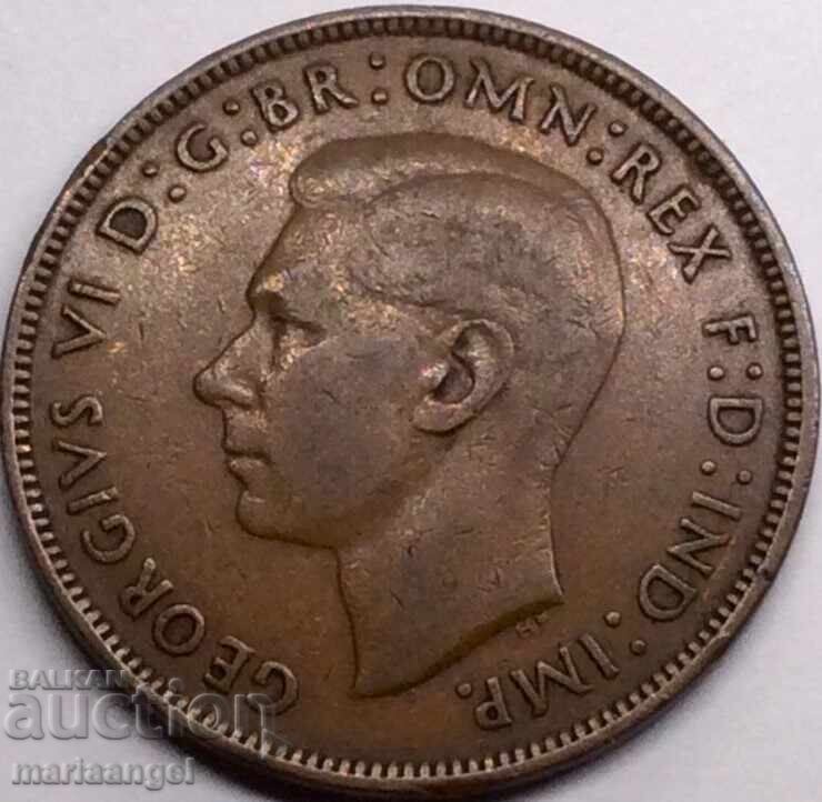 Великобритания 1 пени 1945 30мм Джордж VI бронз с цена 5.00 лв. | € 2.56 Великобритания 1 пени 1945 30мм Джордж VI бронз с цена 5.00 лв. | € 2.56