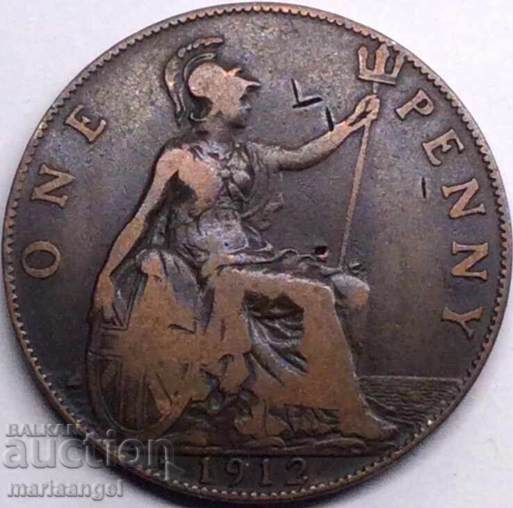 Marea Britanie 1 penny 1912 - 6