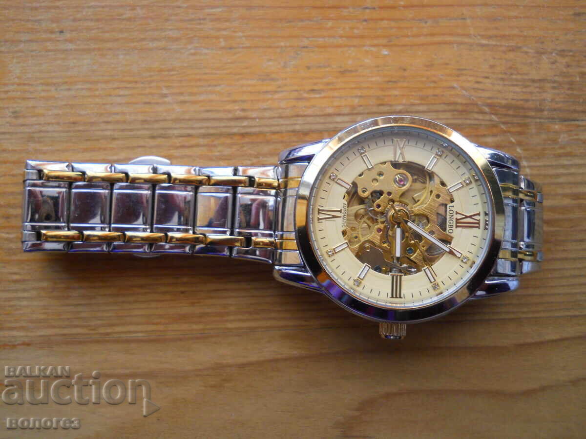 Licitație Ceas schelet - automat "Longbo" - funcționează Licitație Ceas schelet - automat "Longbo" - funcționează