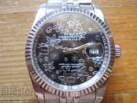 Watch - automatic "Rolex Datejust" (gold-plated)