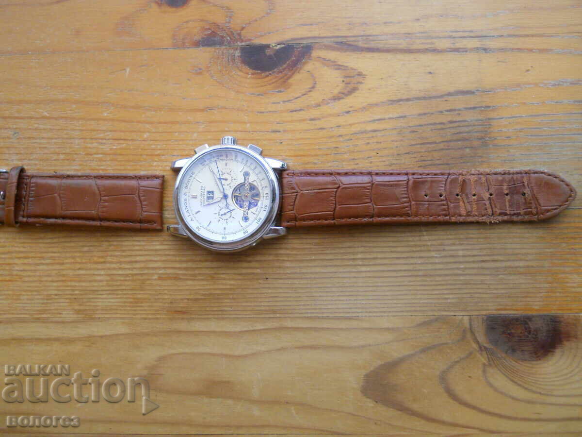 Ρολόι - αυτόματο "A. Lange & Söhne" Γερμανία - λειτουργεί με τιμή 150.00 BGN | € 76.69 Ρολόι - αυτόματο "A. Lange & Söhne" Γερμανία - λειτουργεί με τιμή 150.00 BGN | € 76.69