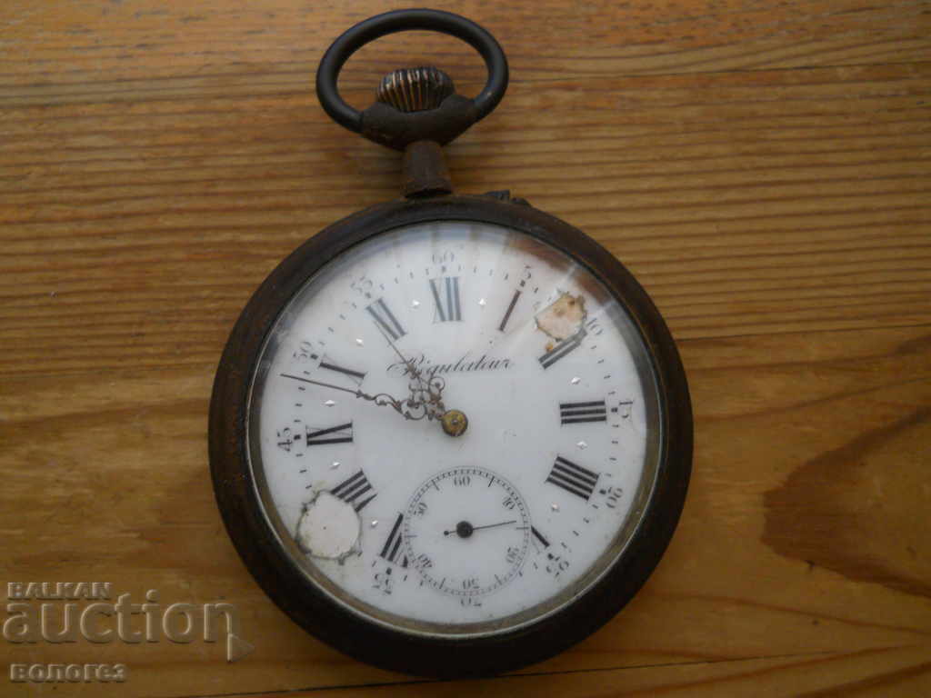 Ceas de buzunar uriaș „Regulateur” - Funcționează cu preț 180.00 BGN | € 92.03 Ceas de buzunar uriaș „Regulateur” - Funcționează cu preț 180.00 BGN | € 92.03