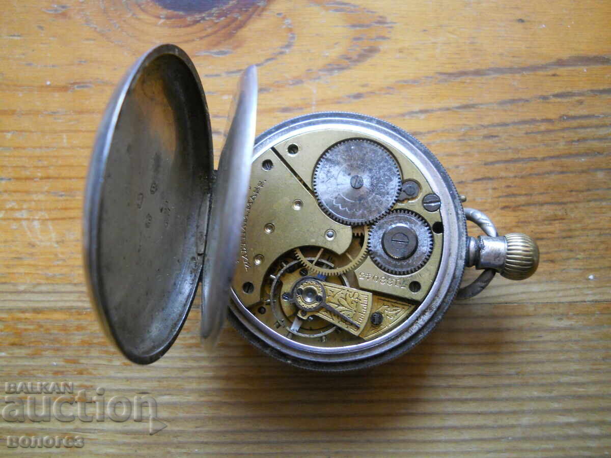 Licitație Ceas de buzunar vechi din argint "AWWCo" SUA - nu funcționează Licitație Ceas de buzunar vechi din argint "AWWCo" SUA - nu funcționează