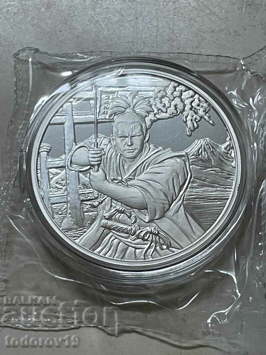 Аукцион 1 oz Сребро Самурай серия Древни войни ост. Фиджи 2022 Аукцион 1 oz Сребро Самурай серия Древни войни ост. Фиджи 2022