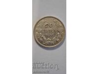 Bulgaria 20 leva 1930. Argint