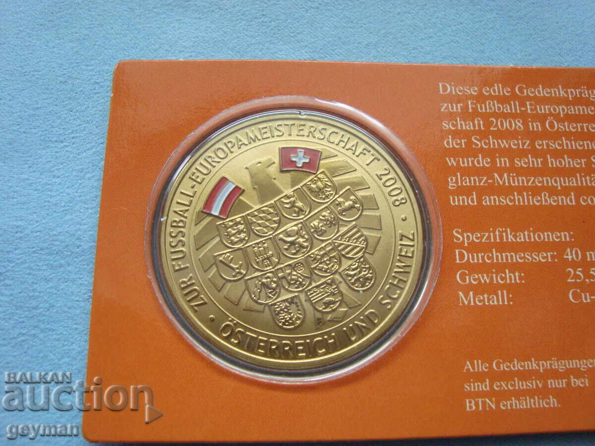 Монета,медал , плакет - тема "Футбол" с цена 10.00 лв. | € 5.11 Монета,медал , плакет - тема "Футбол" с цена 10.00 лв. | € 5.11